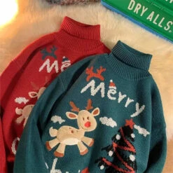 Ugly Christmas Sweatshirt For Couples