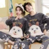 White Dog Couple Pajamas