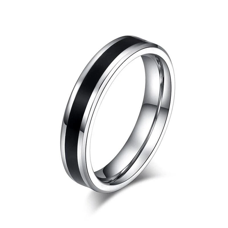 Silver Band Promise Rings - Image 2