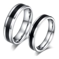 Silver Band Promise Rings