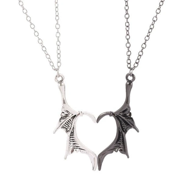 Angel And Devil Couple Necklace