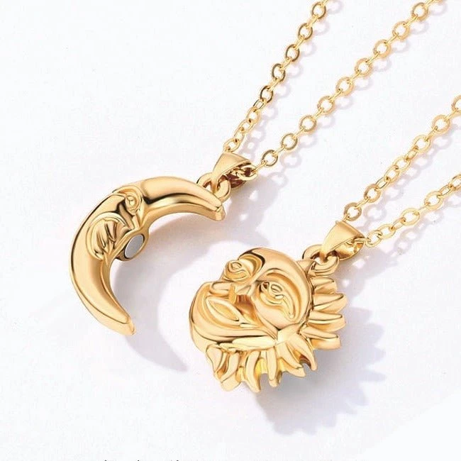 Sun And Moon Necklace Couple - Image 4