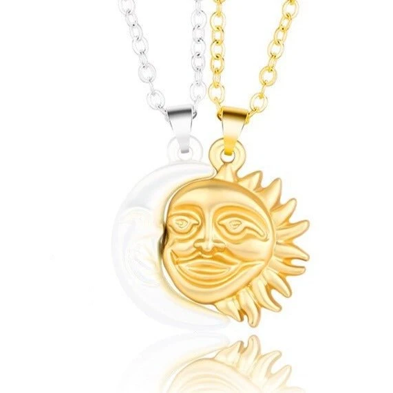 Sun And Moon Necklace Couple - Image 6