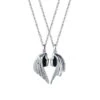 Stainless Steel Necklace For Couple Devil Wings