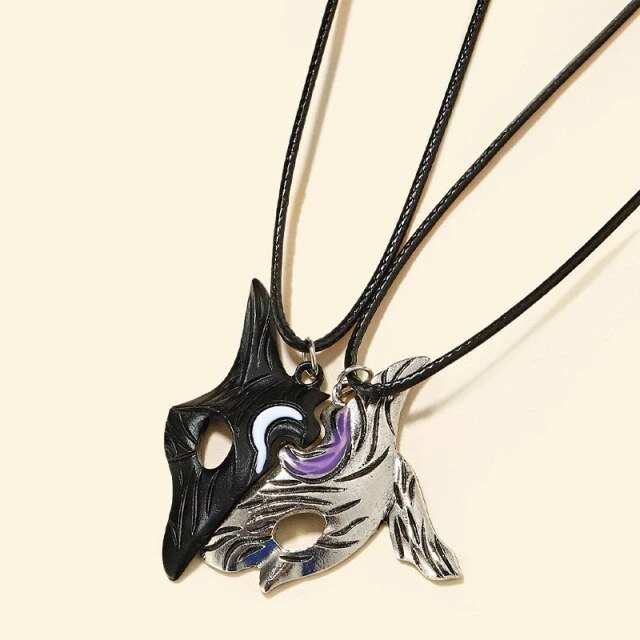 Wolf And Lamb Couple Necklace - Image 3