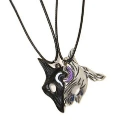 Wolf And Lamb Couple Necklace
