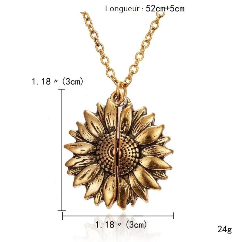 You Are My Sunshine Flower Necklace - Image 2