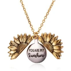 You Are My Sunshine Flower Necklace