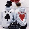 King And Queen Hoodies Set