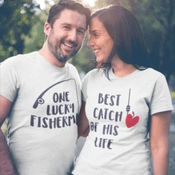 Cute Couple Shirts Fishing
