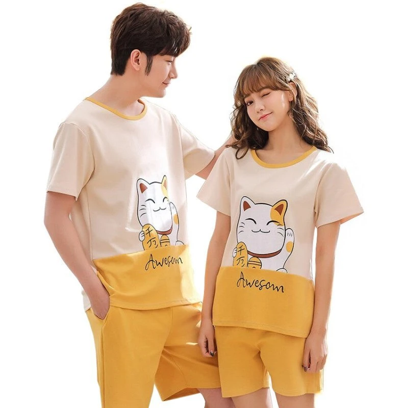 Lucky Cat Couple Pajamas - Image 4