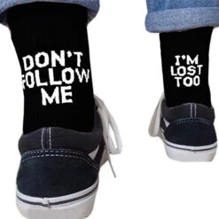 Follow Funny Couple Socks