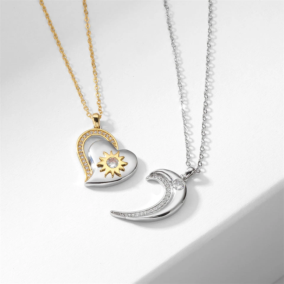 Half Heart Necklace For Couples - Image 3
