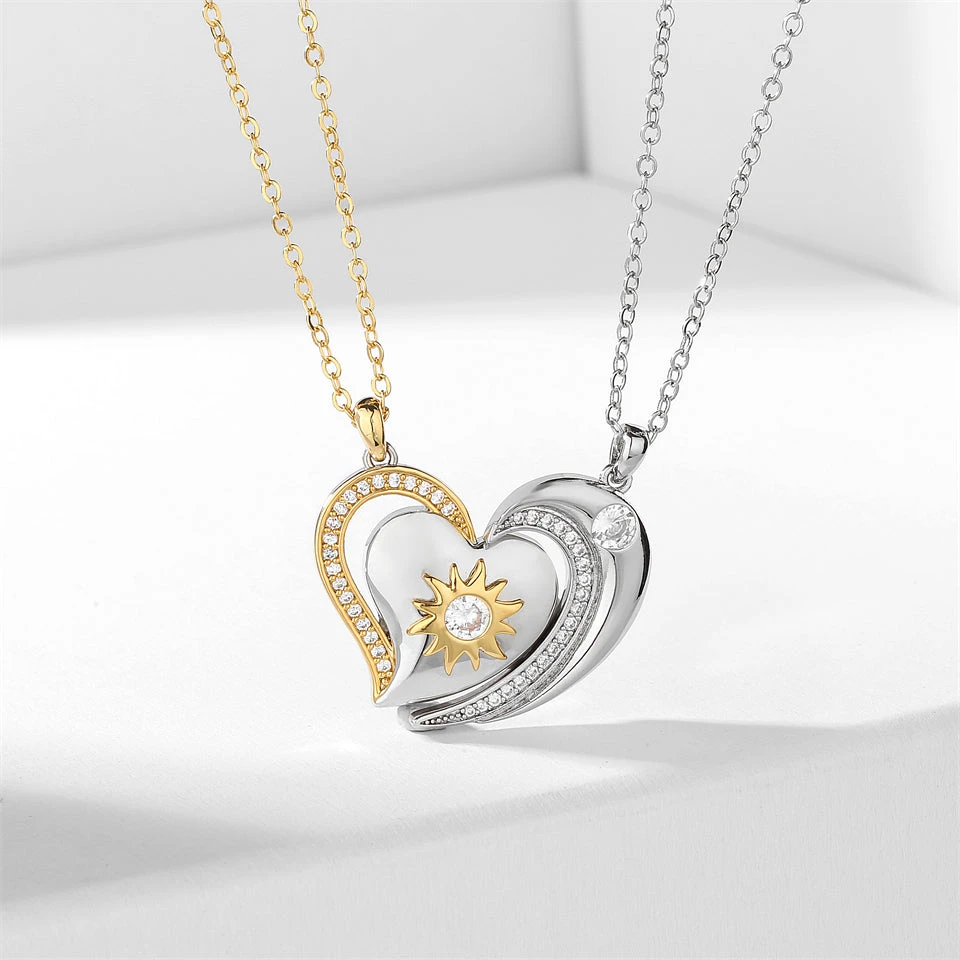Half Heart Necklace For Couples - Image 2