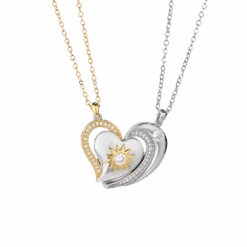 Half Heart Necklace For Couples