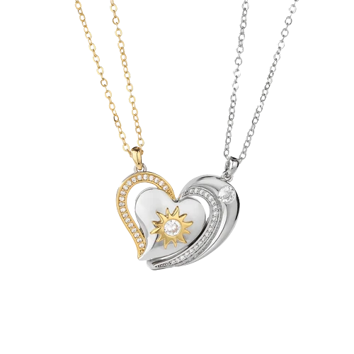 Half Heart Necklace For Couples