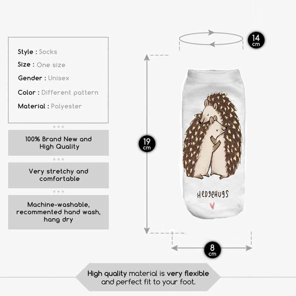 Hedgedog Couple Socks - Image 2