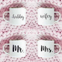 Hubby And Wifey Mugs