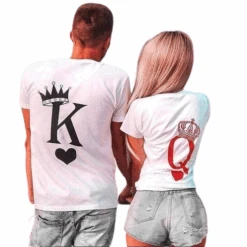 King Queen T Shirt Couple