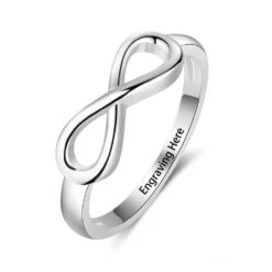 Infinity Couple Ring Engraved