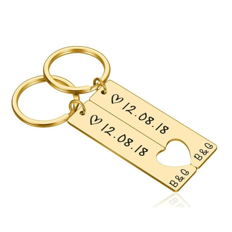 Couple Keychain Date