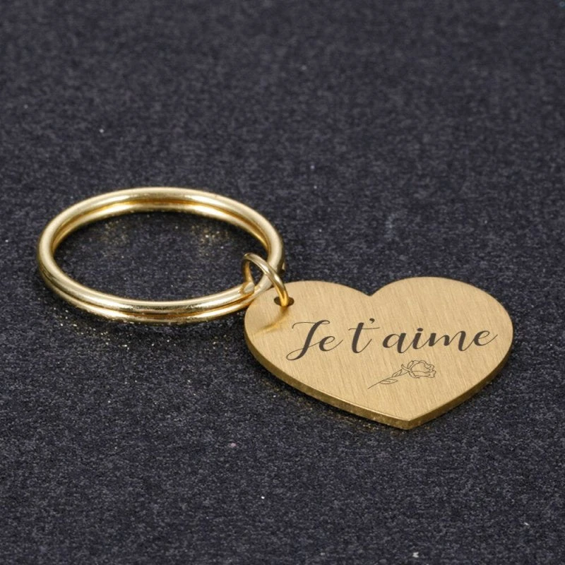 Je T'aime Keychain For Couples - Image 4