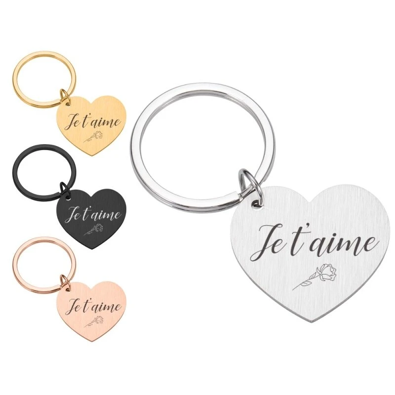 Je T'aime Keychain For Couples - Image 6