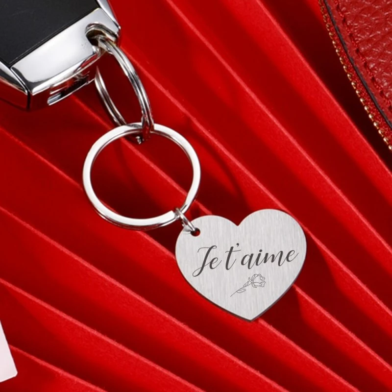 Je T'aime Keychain For Couples - Image 5