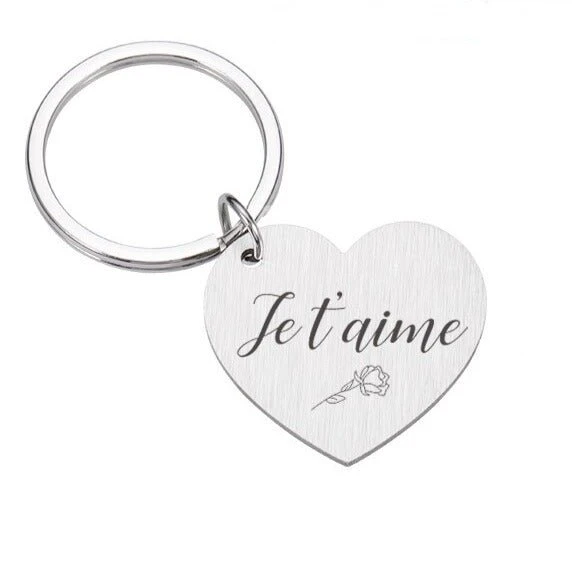 Je T'aime Keychain For Couples - Image 8