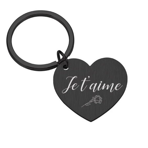 Je T'aime Keychain For Couples - Image 9