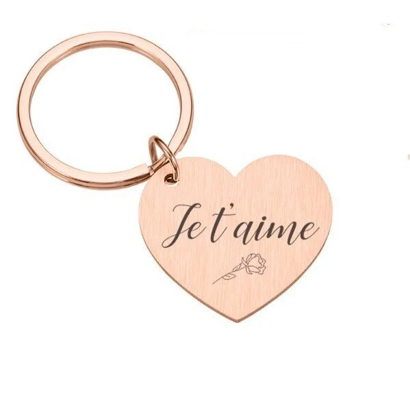 Je T'aime Keychain For Couples - Image 7