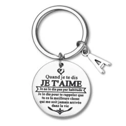 French Couple Keychain