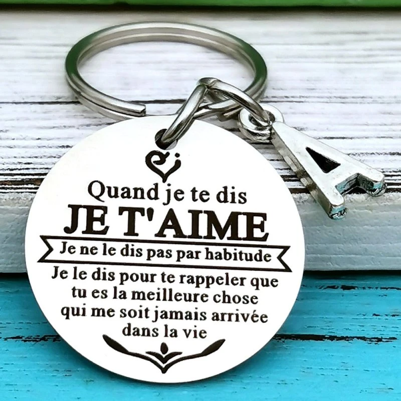 French Couple Keychain - Image 3