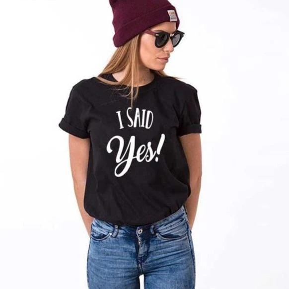 Matching Couple Shirts She Said Yes - Image 2