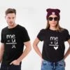 Funny Couple Shirts Me + You = Love