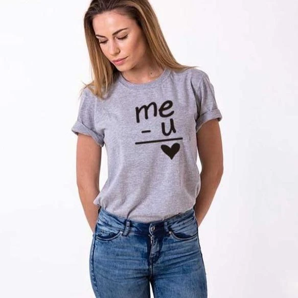 Funny Couple Shirts Me + You = Love - Image 6