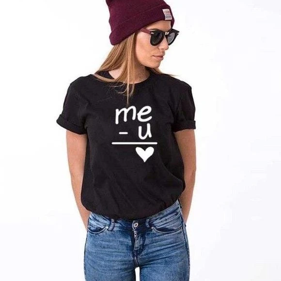 Funny Couple Shirts Me + You = Love - Image 2