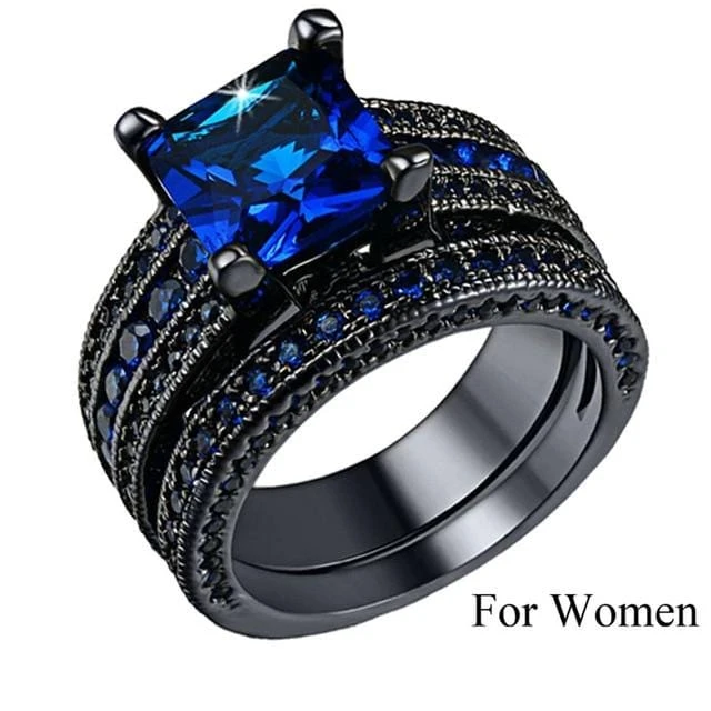 Blue Couple Rings - Image 2