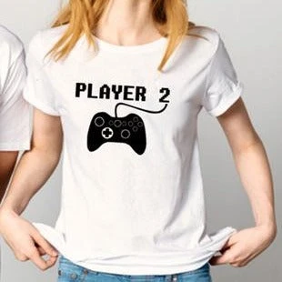 Player 1 Player 2 Matching Couple Shirts - Image 2