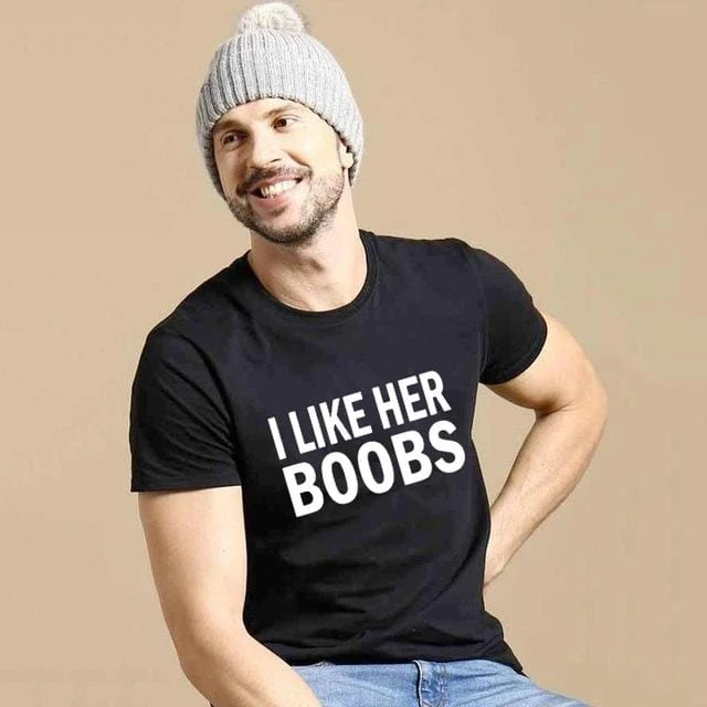 I Like His Muscles Shirt For Couples - Image 2