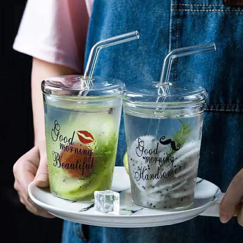 Couple Cup With Straw