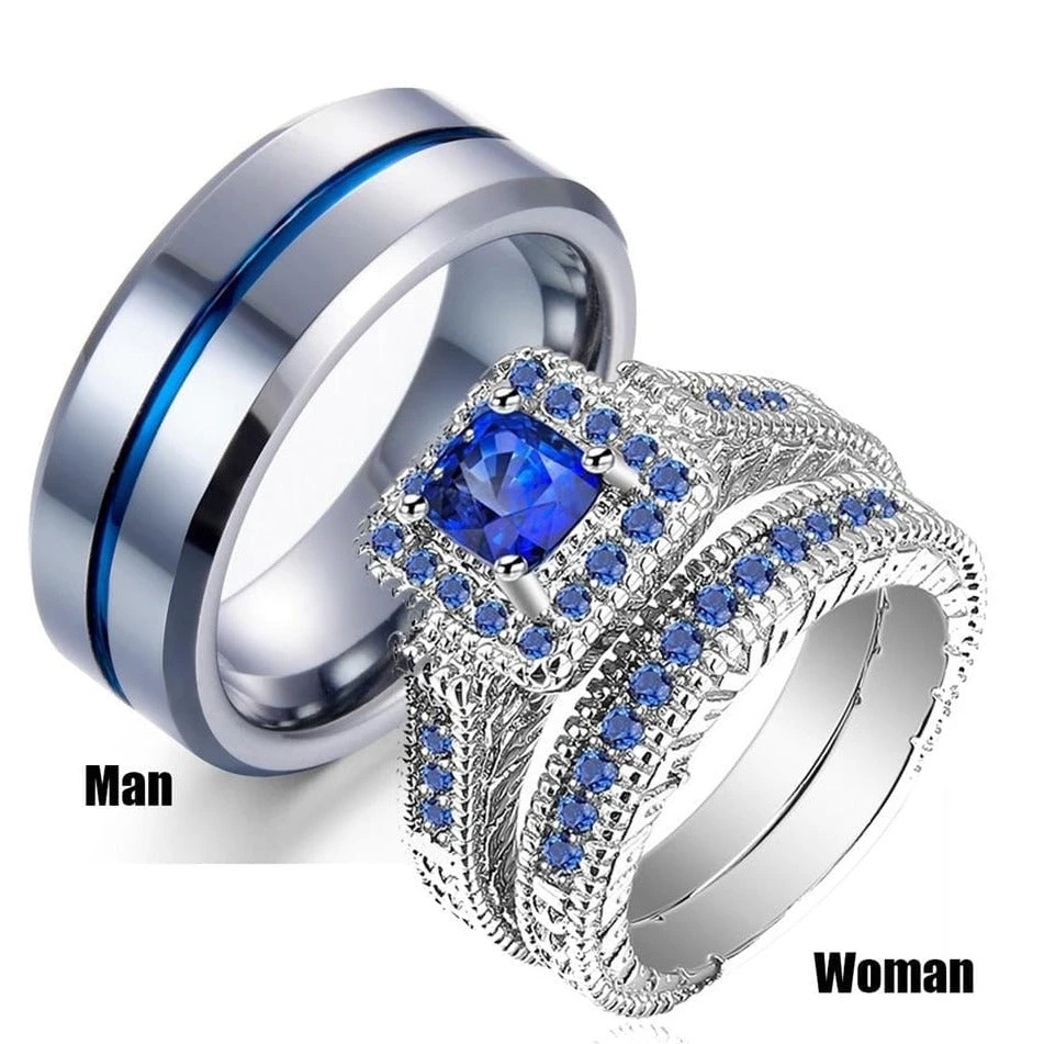 Blue Promise Rings - Image 4