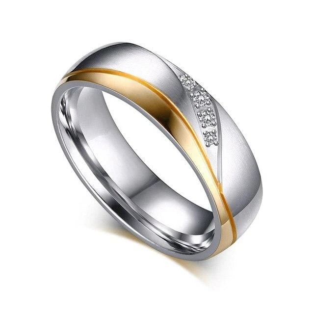 Stainless Steel Promise Rings - Image 3