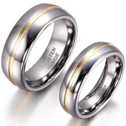 Tungsten Couple Rings