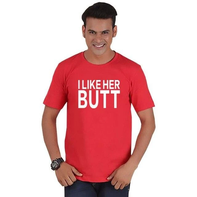 I Like His Beard Husband And Wife Matching Shirts - Image 3