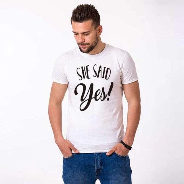 She Said Yes Shirt Couple - Image 3