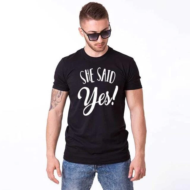 She Said Yes Shirt Couple - Image 5