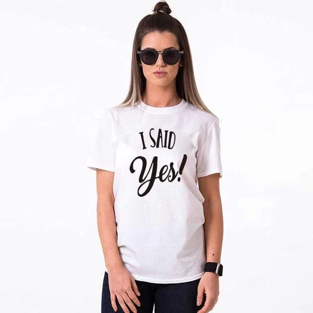 She Said Yes Shirt Couple - Image 2