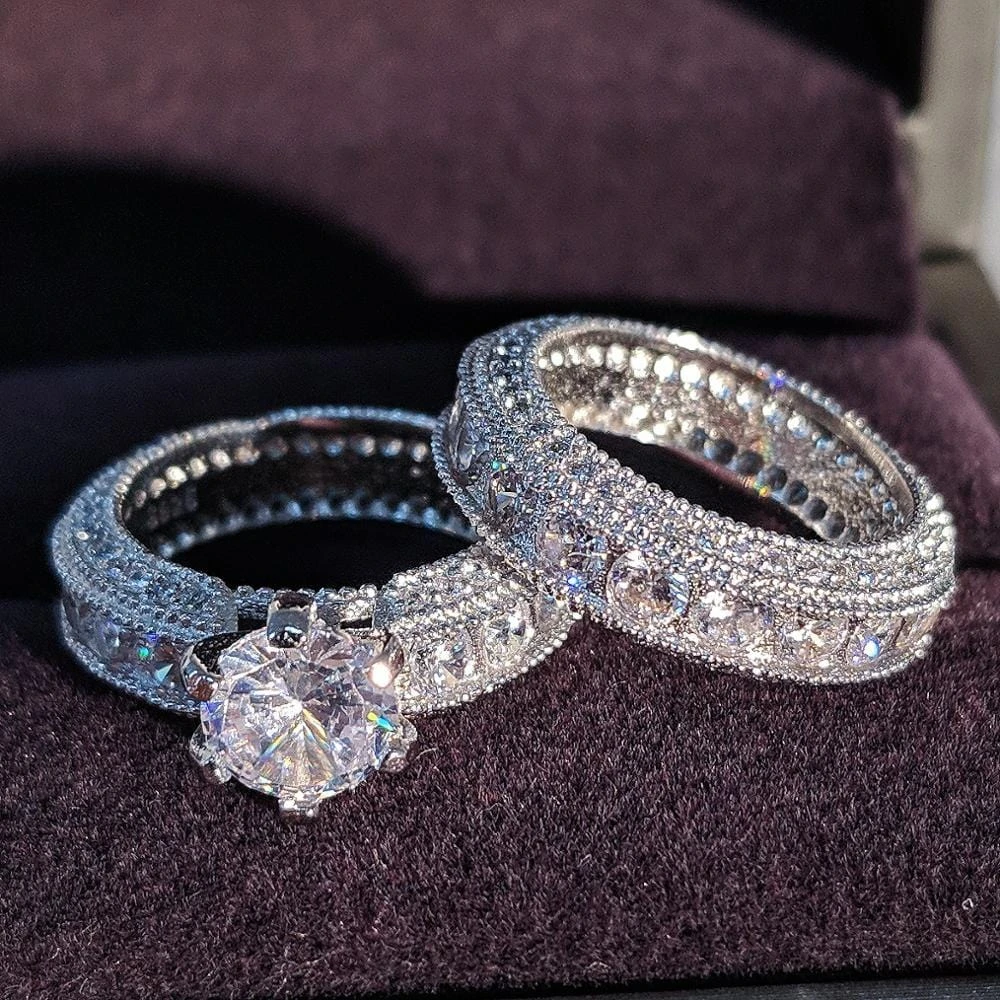 Matching Silver Wedding Rings - Image 2