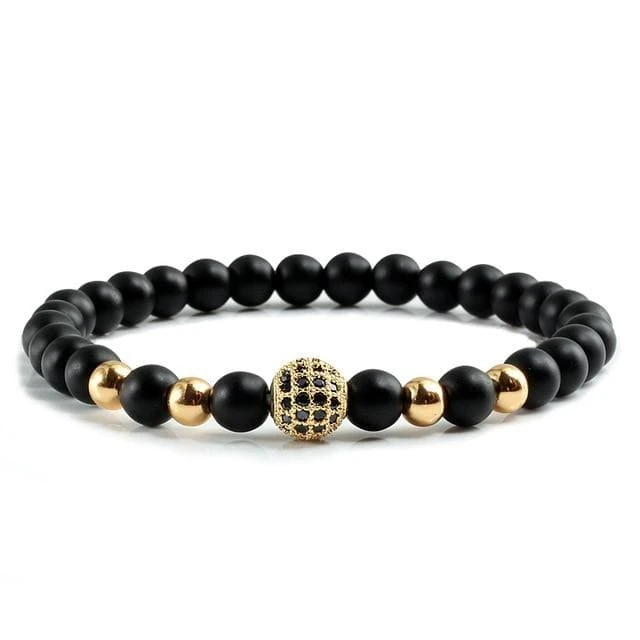 Black And White Bead Couple Bracelet - Image 9